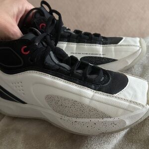 Zara Black, White & Red Kids High-Top Sneakers